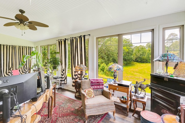 997 W 12th St, Chickamauga, GA 30707 - sunroom with wood finished floors