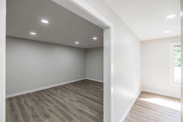 3046 Patton Branch Rd, Goodlettsville, TN 37072 - empty room with wood finished floors and recessed lighting