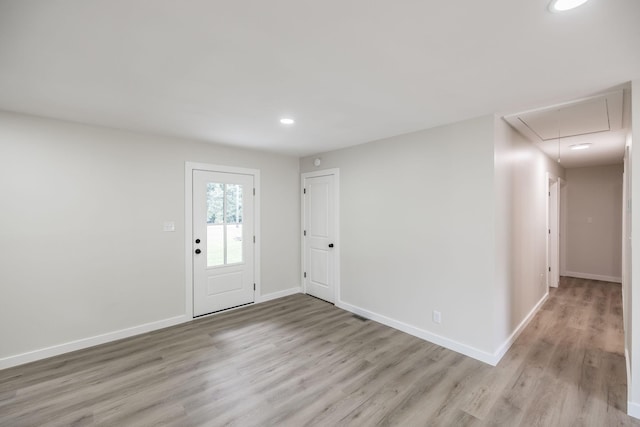 3046 Patton Branch Rd, Goodlettsville, TN 37072 - entryway featuring light wood-style floors and recessed lighting