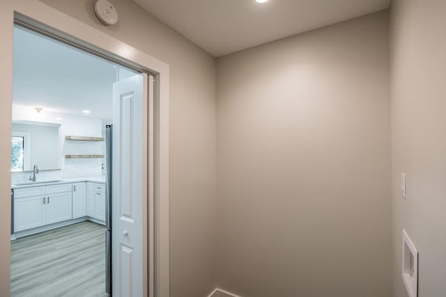 3046 Patton Branch Rd, Goodlettsville, TN 37072 - hall with light wood finished floors and recessed lighting