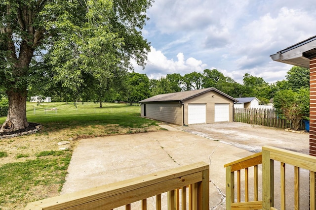 3046 Patton Branch Rd, Goodlettsville, TN 37072 - view of yard featuring an outbuilding, a garage, and view of wooded area