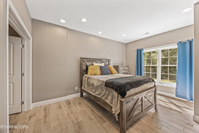 108 Center Park Ln, Oak Ridge, TN 37830 - bedroom with light wood-style floors and recessed lighting