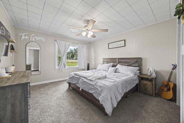 3205 Sylvia Rd, Dickson, TN 37055 - carpeted bedroom featuring ceiling fan