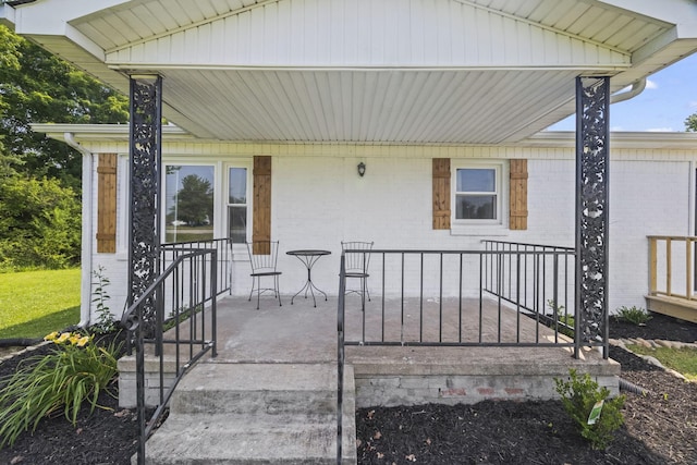 3205 Sylvia Rd, Dickson, TN 37055 - entrance to property featuring brick siding and covered porch