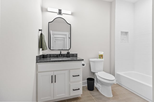 1227 N Avondale Cir, Nashville, TN 37207 - full bath with vanity, tile patterned flooring, and shower / bath combination
