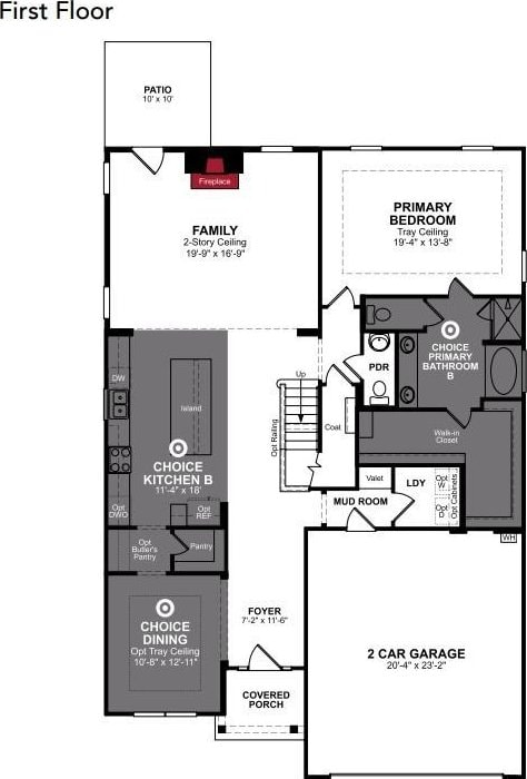 1109 Aster Pl, Mount Juliet, TN 37122 - view of floor plan / room layout
