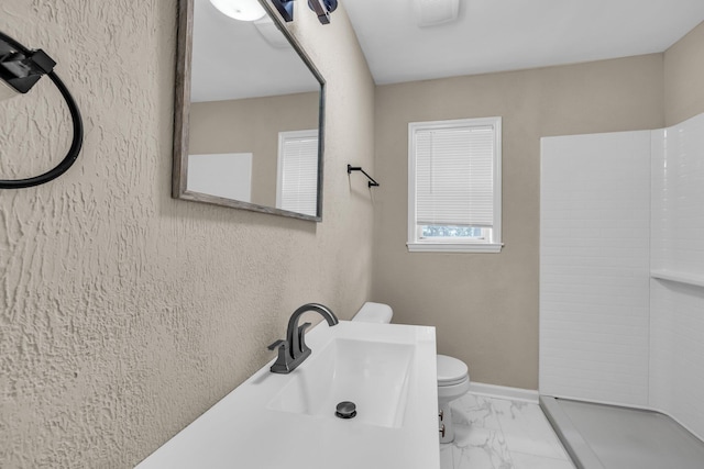 702 Marlboro Ave, Chattanooga, TN 37412 - full bathroom with marble look tiles and a shower