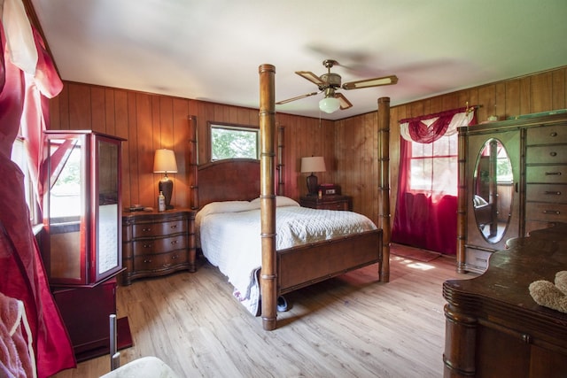 431 Haddon Ln, Winchester, TN 37398 - bedroom featuring wood walls and wood finished floors