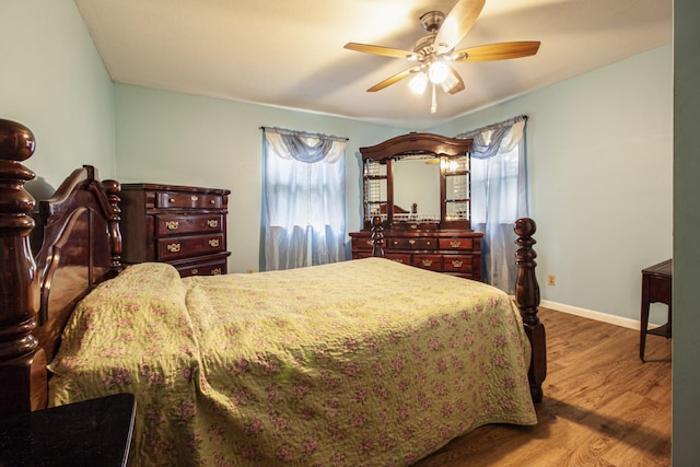 431 Haddon Ln, Winchester, TN 37398 - bedroom featuring wood finished floors and a ceiling fan
