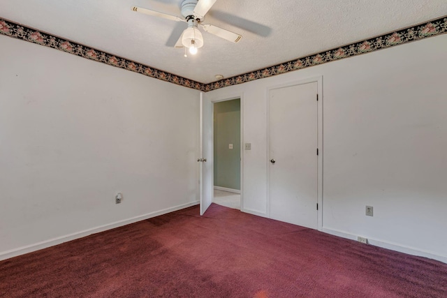 303 Furnace Hollow Rd, Dickson, TN 37055 - carpeted empty room with a ceiling fan and a textured ceiling