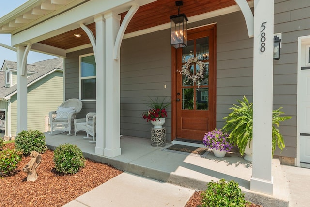 588 Davis Valley Dr, Columbia, TN 38401 - doorway to property featuring covered porch