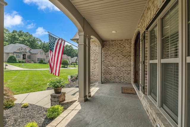 122 Ridgebend Dr, Murfreesboro, TN 37128 - view of patio / terrace featuring a residential view