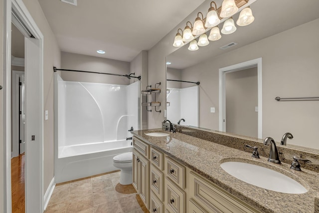 122 Ridgebend Dr, Murfreesboro, TN 37128 - full bath with shower / bath combination and double vanity