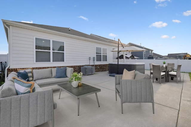 8044 Typhani Way, White House, TN 37188 - fenced backyard featuring an outdoor hangout area, a patio, and outdoor dining area