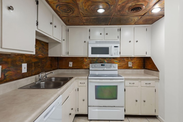 214 Old Hickory Blvd Unit 132, Nashville, TN 37221 - kitchen featuring white appliances, light countertops, and white cabinets