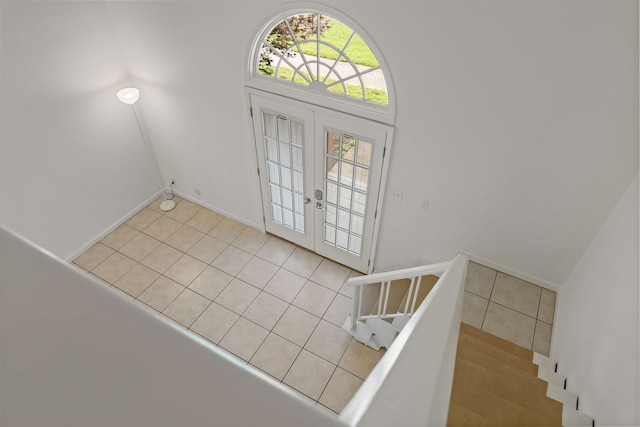 214 Old Hickory Blvd Unit 132, Nashville, TN 37221 - foyer entrance featuring tile patterned flooring and french doors