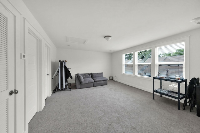 373 Hammock Ln, Spring Hill, TN 37174 - sitting room with carpet flooring and attic access