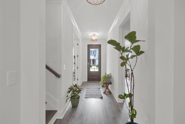 373 Hammock Ln, Spring Hill, TN 37174 - entrance foyer featuring wood finished floors and stairway