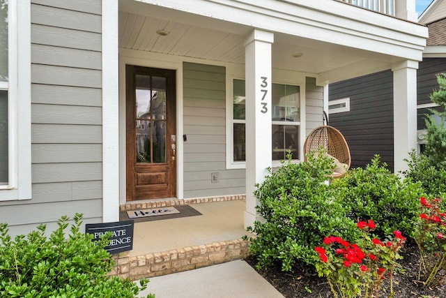 373 Hammock Ln, Spring Hill, TN 37174 - doorway to property featuring covered porch
