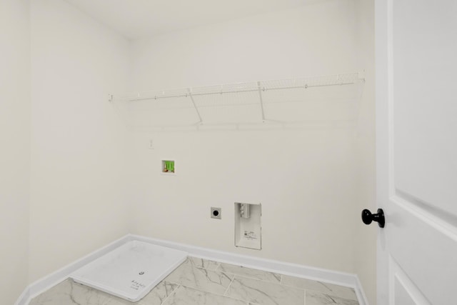 4026 Rampart Way, Spring Hill, TN 37174 - laundry room featuring hookup for an electric dryer, hookup for a washing machine, and light marble finish floors