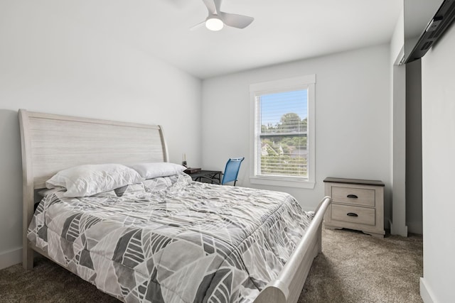 2117 Strombury Dr, Hermitage, TN 37076 - carpeted bedroom with a ceiling fan and baseboards