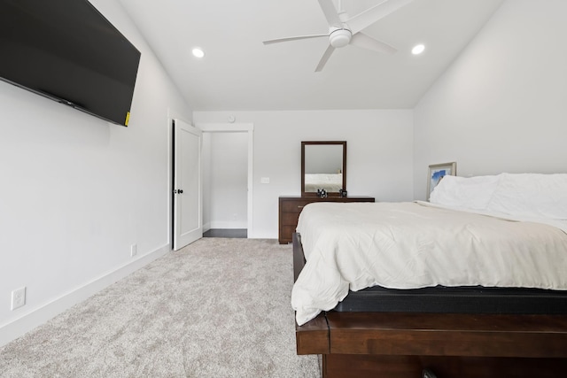 2117 Strombury Dr, Hermitage, TN 37076 - carpeted bedroom with recessed lighting and a ceiling fan