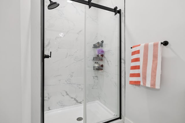 2117 Strombury Dr, Hermitage, TN 37076 - full bath with a marble finish shower