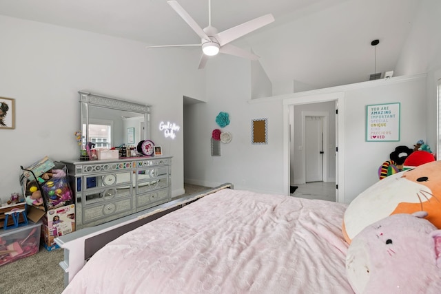 2117 Strombury Dr, Hermitage, TN 37076 - bedroom featuring high vaulted ceiling