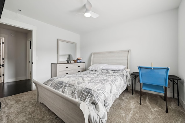 2117 Strombury Dr, Hermitage, TN 37076 - bedroom featuring carpet flooring and a ceiling fan