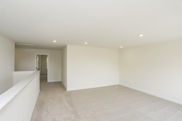 4020 Rampart Way, Spring Hill, TN 37174 - empty room with attic access, light colored carpet, and recessed lighting