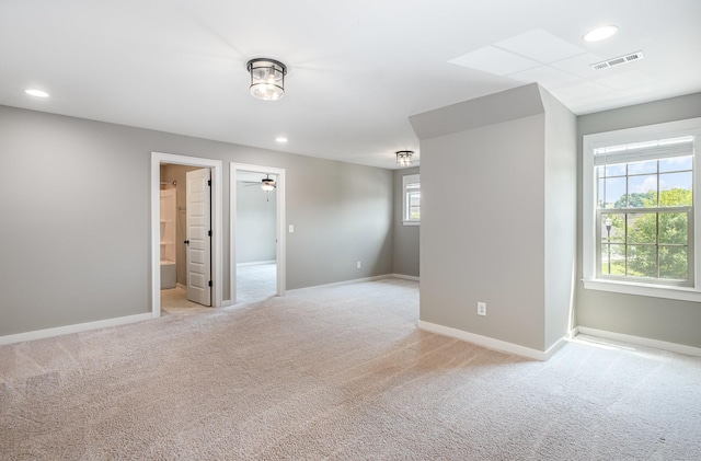 2050 Beamon Dr, Franklin, TN 37064 - unfurnished room featuring light carpet, recessed lighting, and a ceiling fan
