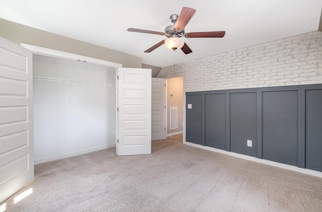 2050 Beamon Dr, Franklin, TN 37064 - unfurnished bedroom with carpet flooring, a closet, and a ceiling fan