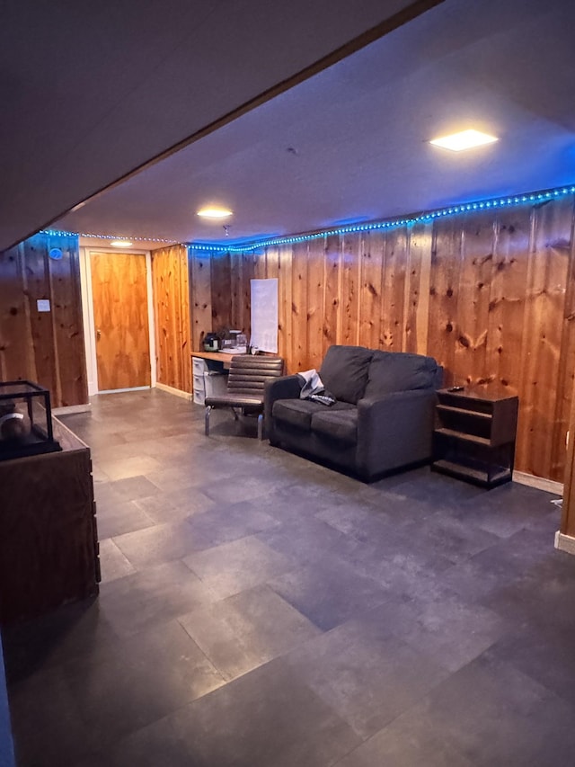 625 College Ave E, Carthage, TN 37030 - living room with wood walls