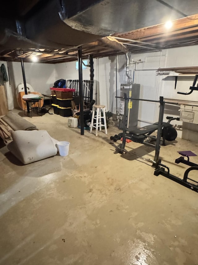 625 College Ave E, Carthage, TN 37030 - unfinished below grade area with water heater