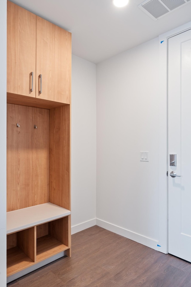1212 Demonbreun St Unit A9 L, Nashville, TN 37203 - mudroom with dark wood-type flooring and baseboards