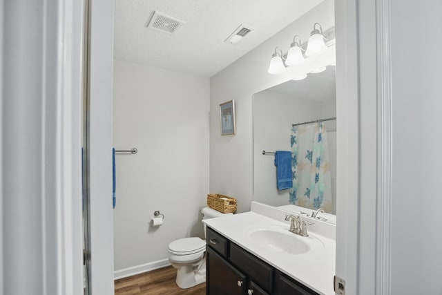 427 Rick Mccormick Dr, La Vergne, TN 37086 - bathroom with vanity, wood finished floors, and curtained shower