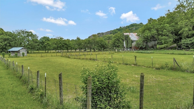 6861 Arno Allisona Rd, College Grove, TN 37046 - view of yard with a view of countryside and an outbuilding