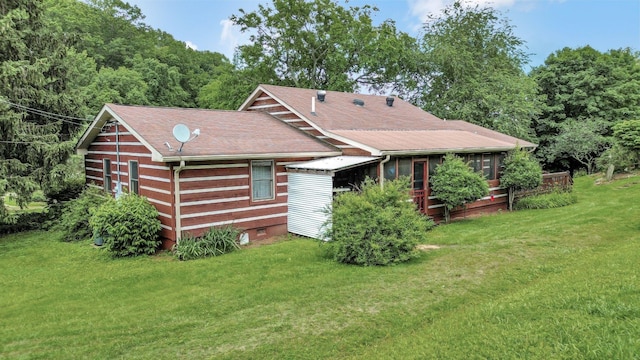 6861 Arno Allisona Rd, College Grove, TN 37046 - rear view of property featuring a lawn and a shingled roof
