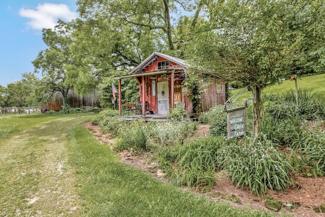 6861 Arno Allisona Rd, College Grove, TN 37046 - view of front of house with an outbuilding