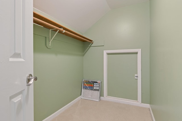 1111 Chickasaw Dr, Brentwood, TN 37027 - spacious closet with light carpet and vaulted ceiling