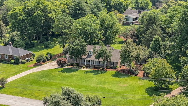 1111 Chickasaw Dr, Brentwood, TN 37027 - aerial view of property and surrounding area