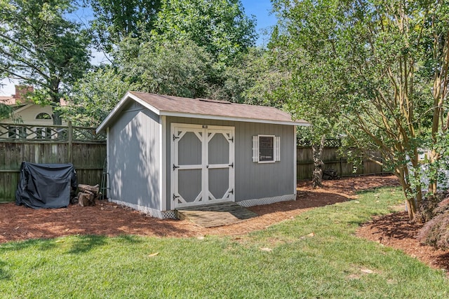 1111 Chickasaw Dr, Brentwood, TN 37027 - view of shed featuring a fenced backyard