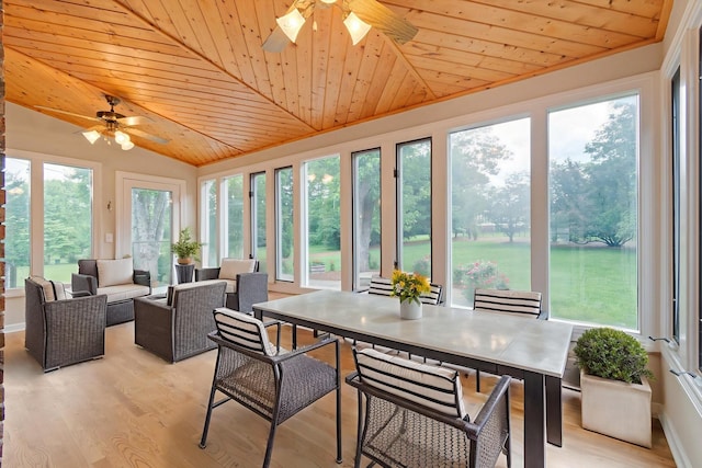 1111 Chickasaw Dr, Brentwood, TN 37027 - sunroom with wood ceiling, lofted ceiling, and wood finished floors