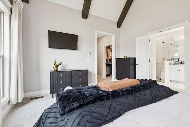 1037 Jackston Mack Way, Gallatin, TN 37066 - carpeted bedroom featuring a walk in closet, a closet, and ensuite bathroom