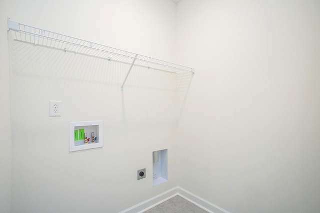 4024 Rampart Way, Spring Hill, TN 37174 - laundry room with electric dryer hookup, washer hookup, and tile patterned floors