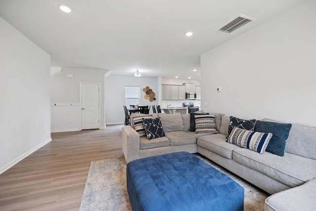 3276 Holiday Ln, Columbia, TN 38401 - living area with light wood-type flooring and recessed lighting