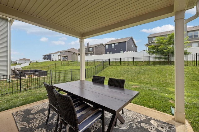3276 Holiday Ln, Columbia, TN 38401 - fenced backyard featuring a residential view