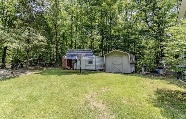 730 Carlew Rd, Waynesboro, TN 38485 - view of grassy yard featuring a storage unit