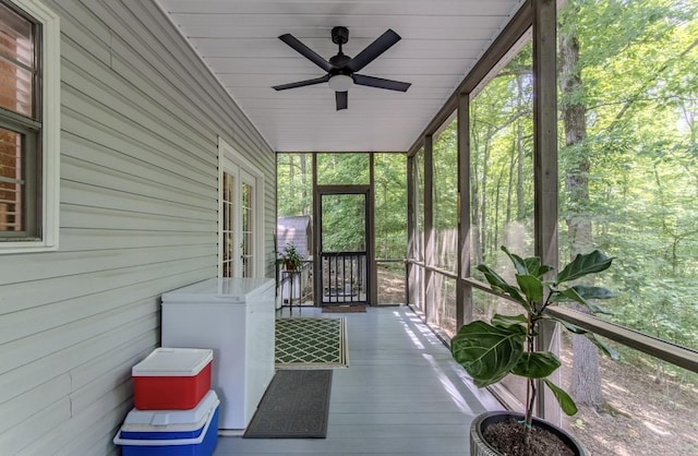 730 Carlew Rd, Waynesboro, TN 38485 - sunroom / solarium with ceiling fan and healthy amount of natural light