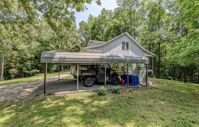 730 Carlew Rd, Waynesboro, TN 38485 - view of car parking with a carport and driveway
